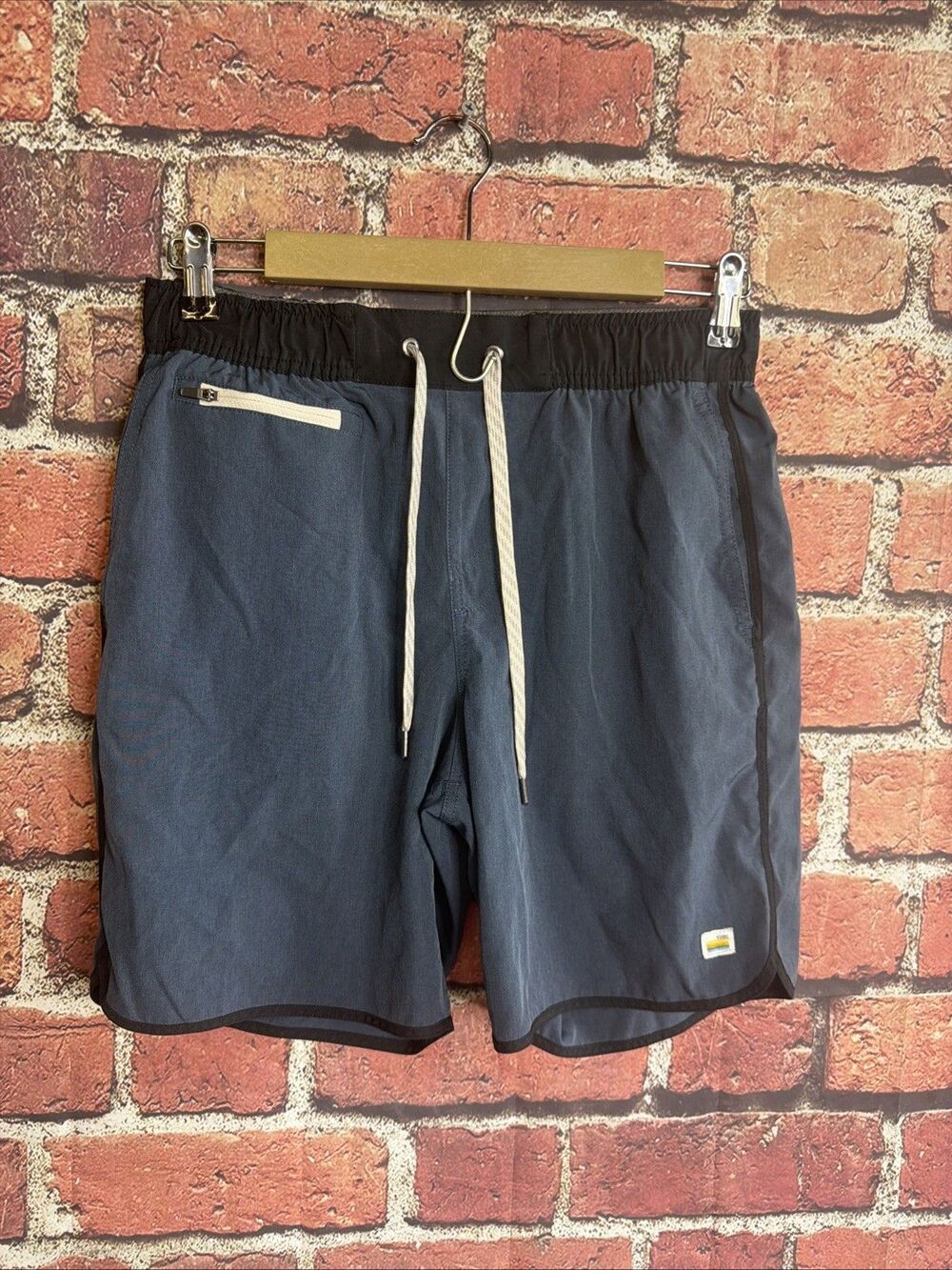 Vuori Banks Short 5" Unlined Mens S Blue Performance Everyday Gym Swim Running